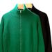 Loom Loom European And American Simple High-End Stand Knitted Cardigan Men Winter Half High Collar Sweater Jacket_viptrois.com