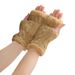 Unisex Warm wool cloth with soft nap is knitted gloves wristbands fingerless gloves with velvet the cold wool false sleeves gauntlets_viptrois.com