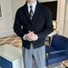 Pure 2023 Autumn Winter V-Neck Cardigan British Retro Slim Fit Mature Business Knitwear Trendy Sweater Jacket Men_viptrois.com
