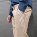 Men's Clothing European And American Independent Station Youth New Solid Color Cotton And Linen Loose Casual Cuff Trousers_viptrois.com