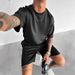 Men's Clothing Summer Trendy Men's Short Sleeve And Shorts Set: Stylish, Elegant, Fitness & Casual Fit, Quick Drying_viptrois.com