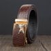 VOOTHOST Fashion Men's Belt Cowhide Leather Belt High Quality Crocodile Automatic Buckle Casual Business Belt F0013_viptrois.com