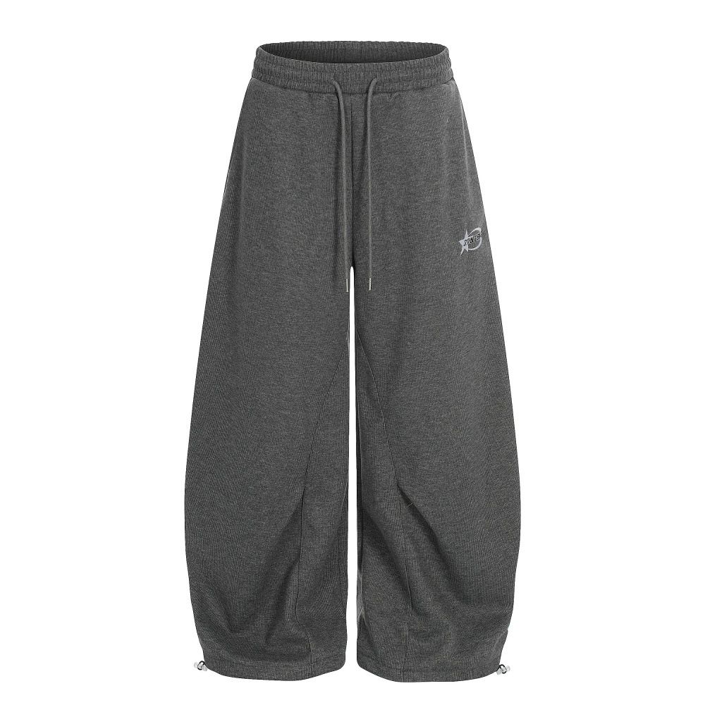 2026 Scimitar Pants Men's Versatile Trousers Vibe Trendy Brand American Pleated Design Drape Loose Wide-leg Pants_viptrois.com