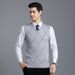 Men's Wool Blend V-Neck Sleeveless Vest Knit Sweater - Stylish & Versatile Pullover For Casual Wear_viptrois.com
