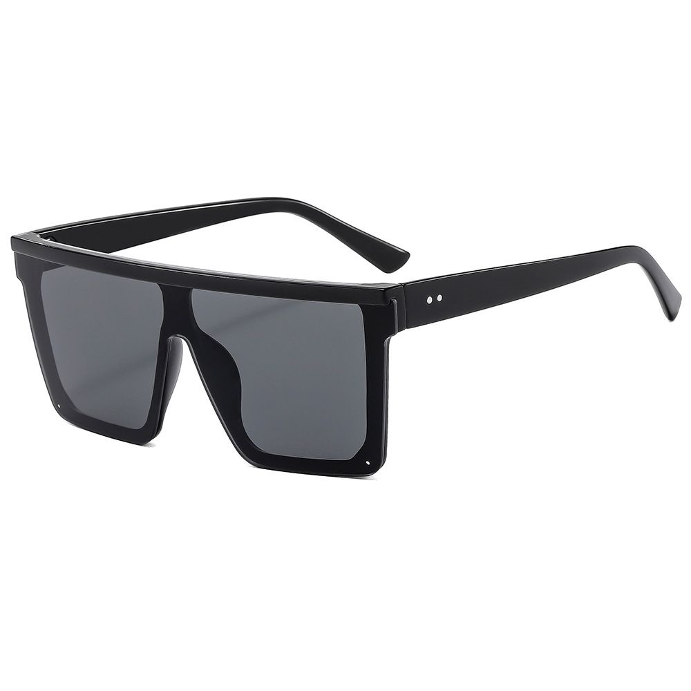 New Square Unisex High-End Sunglasses Trendy One-Piece Polarized Sun Protection Glasses_viptrois.com