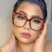 Square Hollow-Out Blue Light Blocking Glasses Rivet Frame For Women/Men Fashion Photoshoot Eyewear_viptrois.com