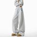 American Cleanfit Retro Contrasting Color Plaid Sweatpants Men's And Women's Autumn Loose And Drape Thin Wide-leg Casual Pants_viptrois.com