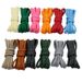 Shoelaces Classic Match 0.6cm Semi-round Solid Color Polyester Shoelaces Small White Shoe Board Shoe Rope_viptrois.com