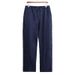 Men's Clothing Men's Linen Pants - Breathable Loose Fit High Waist Straight Leg Casual Trousers For Summer (Natural, Grey, White, Navy)_viptrois.com