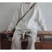 American Retro High-end Niche Design Pullover Sweater Men's Spring And Autumn Loose Lazy Style Jacket_viptrois.com