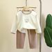 Children's Homewear Boys Pajamas Girls Velvet Thermal Underwear Long Johns Set Children's Wear_viptrois.com