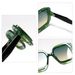 Polygonal Large Frame Sunglasses - Gradient Black Frame (European & American Style, UV Protection)_viptrois.com