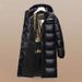 Men's Clothing Winter New Couple Cotton Cotton Black Gold Thickened Men And Women Warm Over The Knee 2024 Long Youth Cotton Coat_viptrois.com