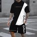 Men's 3D Printed Sports Set Summer Outdoor Wear Casual Trendy Fashion T-Shirt And Shorts Ensemble_viptrois.com