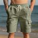 Men's Linen Cargo Shorts – Relaxed Fit, Multiple Pockets, Breathable & Lightweight For Summer (S-XXXL, 7 Colors)_viptrois.com