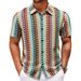 Men's Clothing Men's Clothing European And American Men's Knitted Shirts Summer New Colorful Hollow Breathable Short Sleeved Shirt A0404_viptrois.com