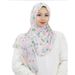 Women's Hijab floral print headscarf chiffon floral ethnic ladies scarf long scarf_viptrois.com