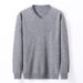 Men's Slim Fit V-Neck Knit Sweater - Lightweight Wool Blend Pullover For Casual Wear (Multiple Colors & Sizes Available)_viptrois.com