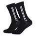 Casual odor-proof black cotton mid-tube alphabet men's socks gift socks_viptrois.com