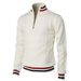 Men's Clothing New Spring And Autumn Supply Style Color Matching Zipper High Collar Men's Sweater_viptrois.com