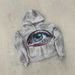 3D Printed Digital Eye Gazing Hoodie Sweatshirt for Men Zip up Long Sleeved Quirky Style Loose Fit Cardigan_viptrois.com