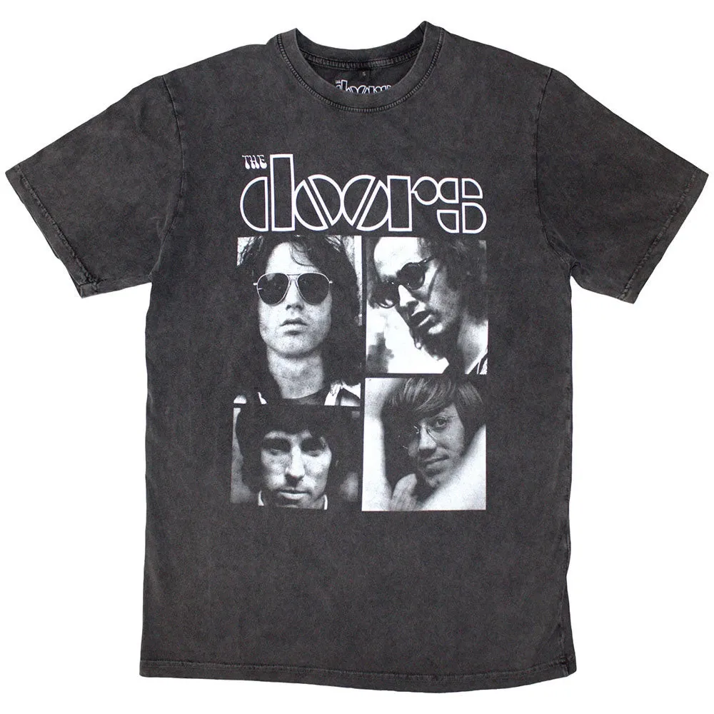 The Doors Stone Wash T-Shirt Mens Womens Tees Top: Squares OFFICIAL NEW_viptrois.com
