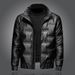 Winter Thickened Men's Trendy Fashion Stand-up Collar Shiny Down Warm Short Jacket_viptrois.com