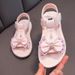Children's Sandals Girls Princess Shoes Summer New Ins Casual Shoes Non Slip Soft Bottom Middle And Large Children Girls Beach Shoes_viptrois.com