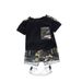 Mother&Kids Boy Baby Clothes Camouflage T-shirt Summer Children Handsome Casual Crew-neck Short-sleeved Suit_viptrois.com