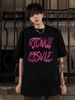 Short-sleeved T-shirt Men's Summer Heavy Cotton American Ruffian Handsome High Street Boys Half-sleeved Trendy Versatile Loose Bottomingshirt,black_viptrois.com