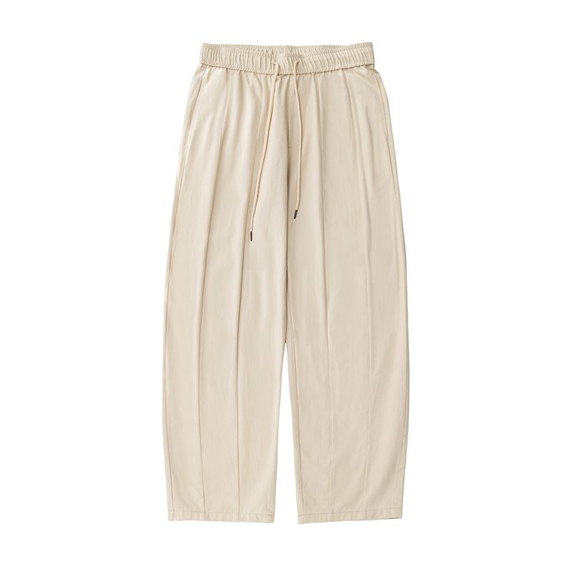 Men's Clothing Men's Spring And Summer New Loose Drape Slightly Tapered Bloomers Split Designtrousers_viptrois.com