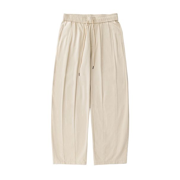 Men's Clothing Men's Spring And Summer New Loose Drape Slightly Tapered Bloomers Split Designtrousers_viptrois.com