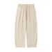 Men's Clothing Men's Spring And Summer New Loose Drape Slightly Tapered Bloomers Split Designtrousers_viptrois.com