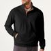 Men's Clothing Casual Stand Up Collar Long Sleeve Sports Sweatshirt With Pockets_viptrois.com