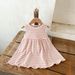 Soft & Breathable Cotton Baby Girl Summer Dress With Polka Dots & Stripes - Comfortable Loose Fit Sleeveless Sundress For Toddlers (1-3 Years)_viptrois.com