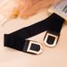 Fashion Women Elastic Waist Stretch Korean Style Versatile Dress Shirt Sweater Decoration Wide Waistband Belt_viptrois.com