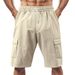 Men's Breathable Cargo Shorts – 5-Inch Inseam Workwear & Beach Casual Shorts With Multiple Pockets_viptrois.com