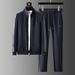 Two Piece Hoodie Set For Men With Contrasting Stand Up Collar Casual Sports Set, Spring High-quality Wrinkle Resistant_viptrois.com