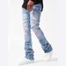 Men's Clothing New Men's Denim Straight Pants Street Fashion Ins Popular Stretch Patch Denim Straight Pants_viptrois.com