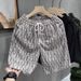 Men's Tie Dye Plaid Loose Sports Casual Shorts American Retro Trendy Five-Point Pants Thin Style Summer_viptrois.com