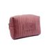 Makeup Tools & Accessories Velvet Cosmetic Bag, Large Capacity Portable Toiletry Bag, Embroidered Stripes, High Value Bridesmaid Storage Bag_viptrois.com
