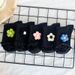 Socks Fashion Wool Flower Socks Women's Wooden Ear Edge Handmade Flower Women's Socks Sweet Three Dimensional Flower Mid Tube Socks Ins Socks_viptrois.com