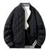 2025 Men's Autumn Winter Reversible Jacket New Business Baseball Collar Coat Plus Size Cotton Clothing_viptrois.com