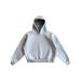 Men's Clothing Fashion Brand High Street Loose Plus Velvet Hooded Sweatshirt Loose Drawstring Sweatpants Suit Unisex_viptrois.com