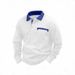 Autumn New Long Sleeve Waffle Polo Shirt Men's Turn-down Collar T-shirt Top_viptrois.com