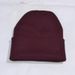 Winter Knitted Solid Color Casual Versatile Wool Unisex Warm Cold Head Wrap Hat Slouchy Spring Autumn_viptrois.com