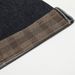 Patchwork Plaid Rolled Hem Denim Straight American Cleanfit Trendy Personality Loose Casual Long Pants For Men_viptrois.com