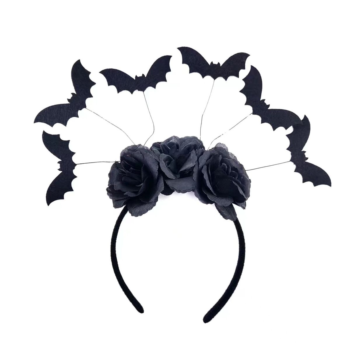 Unisex Halloween hairband bat head buckle Halloween costume headdress holiday party headband stage props._viptrois.com