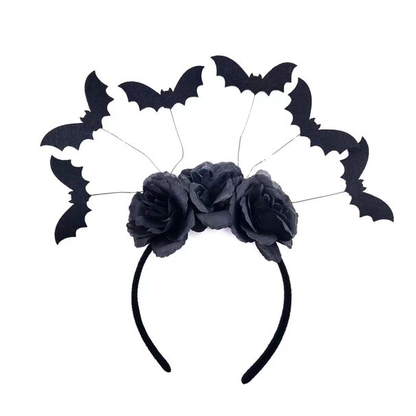 Unisex Halloween hairband bat head buckle Halloween costume headdress holiday party headband stage props._viptrois.com