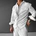 Men's Clothing Men's Shirt New Long Sleeve Lapel Men's Shirt_viptrois.com